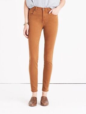 9" Mid-Rise Skinny Jeans: Button-Fly Garment-Dyed Edition